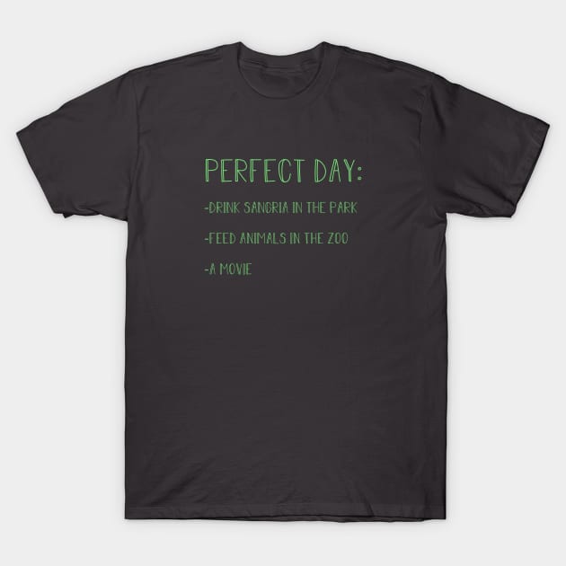 Perfect Day, green T-Shirt by Perezzzoso